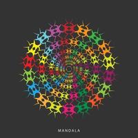 patrón de lujo en el fondo. plantilla de mandala vectorial. elementos de diseño. motivos tradicionales turcos e indios. excelente para telas y textiles, papel tapiz, embalaje o cualquier idea deseada, y diseño colorido vector