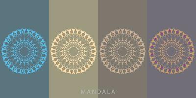 patrón de lujo en el fondo. plantilla de mandala vectorial. elementos de diseño. motivos tradicionales turcos e indios. excelente para telas y textiles, papel tapiz, embalaje o cualquier idea deseada, y diseño colorido vector