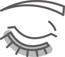 Long eyelashes, illustration, vector on a white background.