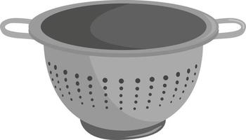 Colander, illustration, vector on white background