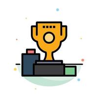 Bowl Ceremony Champion Cup Goblet Abstract Flat Color Icon Template vector