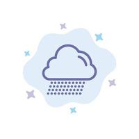 Cloud Rain Canada Blue Icon on Abstract Cloud Background vector