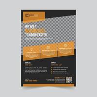 Creative corporate modern business flyer template design vector