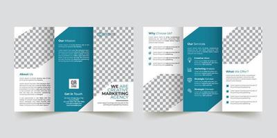 Creative Modern Corporate Tri-Fold Brochure Template Design vector