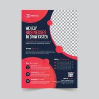 Creative corporate modern business flyer template design vector