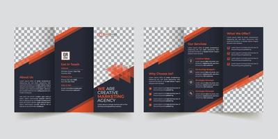 Creative Modern Corporate Tri-Fold Brochure Template Design vector