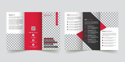 Creative Modern Corporate Tri-Fold Brochure Template Design vector