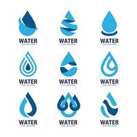 Set Of Water Logo For Business Company vector