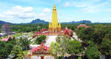 Amazing big beautiful temple in Thailand. Amazing concept of Thailand. Wat Bang Tong, Krabi Province, Thailand video