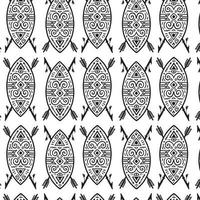 Ethnic Unique Shield Pattern vector