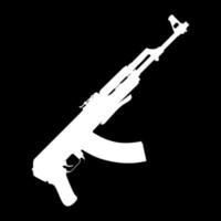 Silhouette of the Weapun Gun for Art Illustration, Pictogram or Graphic Design Element. Vector Illustration