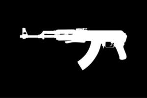 silueta de la pistola de arma para ilustración de arte, pictograma o elemento de diseño gráfico. ilustración vectorial vector