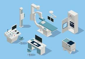 X-ray Isometric Set vector