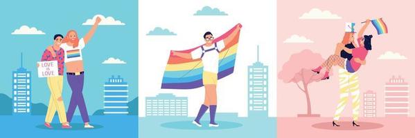 concepto de diseño LGBT vector