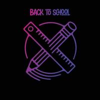 back to school logo vector