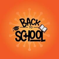 back to school logo vector