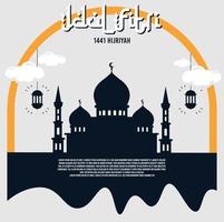 ied mubarak background vector