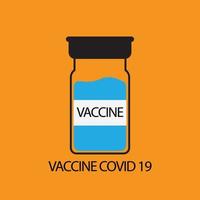 vector de ilustración de icono de virus de vacuna