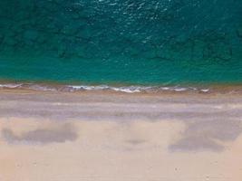 The magnificent view of the air from the air and the beach. Background and landscape photo