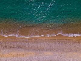 The magnificent view of the air from the air and the beach. Background and landscape photo