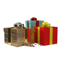 caja de regalo png para el concepto de celebración