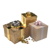 caja de regalo png para el concepto de celebración