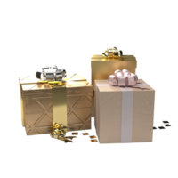 caja de regalo png para el concepto de celebración