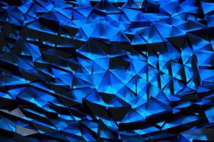 Abstract Futuristic Triangles Technology Background 3D Illustration photo