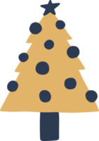 albero di natale d'oro png