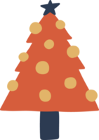 árbol de navidad naranja png