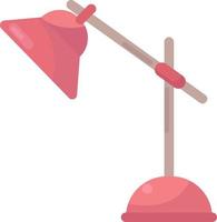 Pink table lamp , illustration, vector on white background