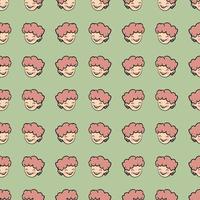 Child pattern, illustration, vector on white background