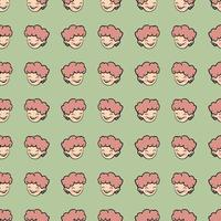 Child pattern, illustration, vector on white background