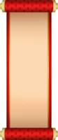 rollo de papel rojo chino png