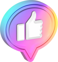 Thumbs Up Like Icon Bubble png