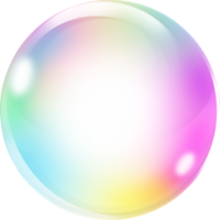 Colored round Soap Bubbles png