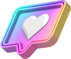 Social Media Heart Bubble png