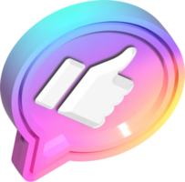 Thumbs Up Like Icon Bubble png