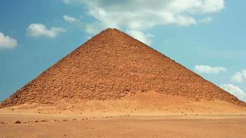 timelapse clouds quickly fly over the Pyramids video