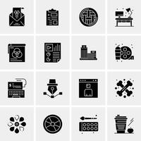 16 Universal Business Icons Vector Creative Icon Illustration to use in web and Mobile Related proj