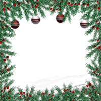 Christmas snow background frame png