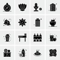 16 iconos universales de negocios vector ilustración de icono creativo para usar en proyectos relacionados con la web y dispositivos móviles