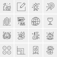 Financial Data Analysis Analytics Data Finance  Icons Flat and Line Filled Icon Set Vector Blue