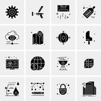 16 Universal Business Icons Vector Creative Icon Illustration to use in web and Mobile Related proj