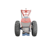 3D render thailand tractor hand control front view. png illustration.