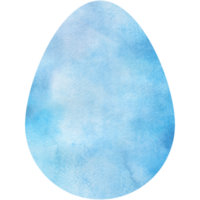 Watercolor Easter egg. Oval shape, background, texture. Transparent PNG Clipart