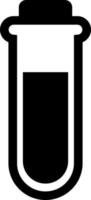 Test tube, illustration, vector on a white background
