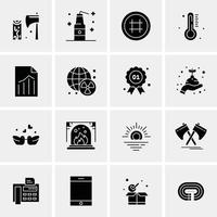 Bulb Light Motivation Abstract Circle Background Flat color Icon vector