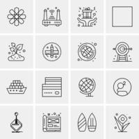 16 Universal Business Icons Vector Creative Icon Illustration to use in web and Mobile Related proj