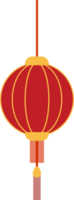 Traditional Chinese Red with Gold Festival Lantern png